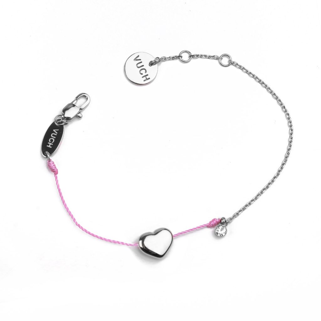 Náramek VUCH Shiny Heart Pink