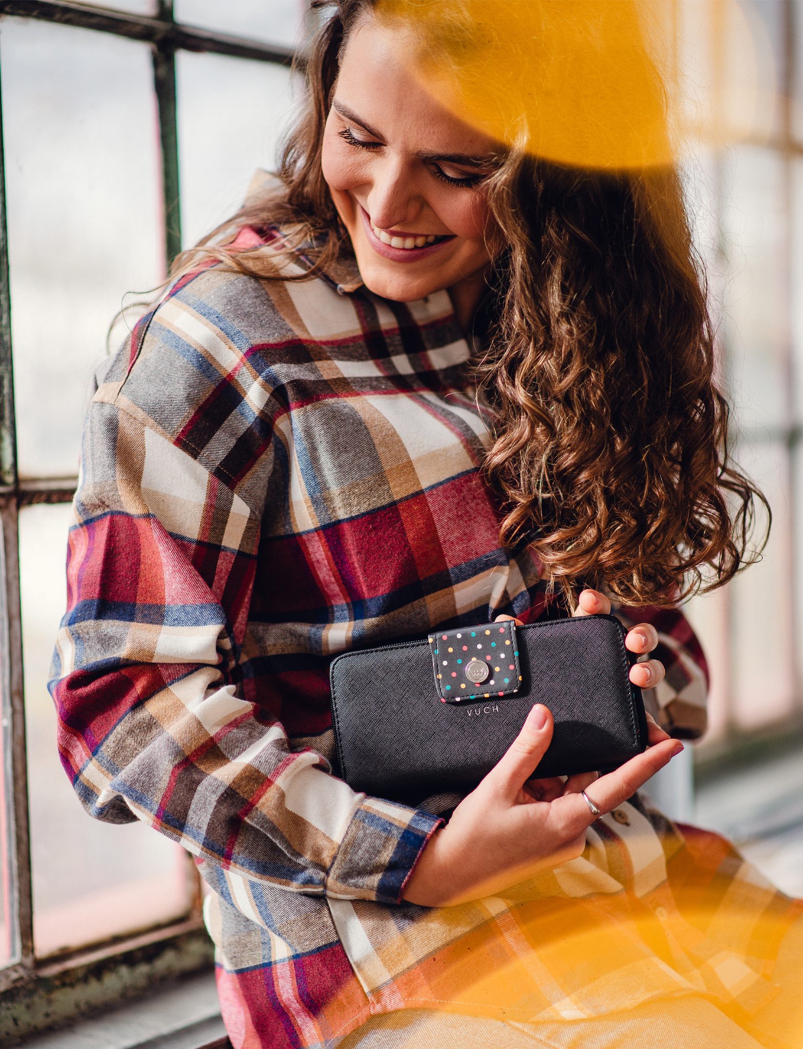 Portofel dama VUCH Black Dots Collection