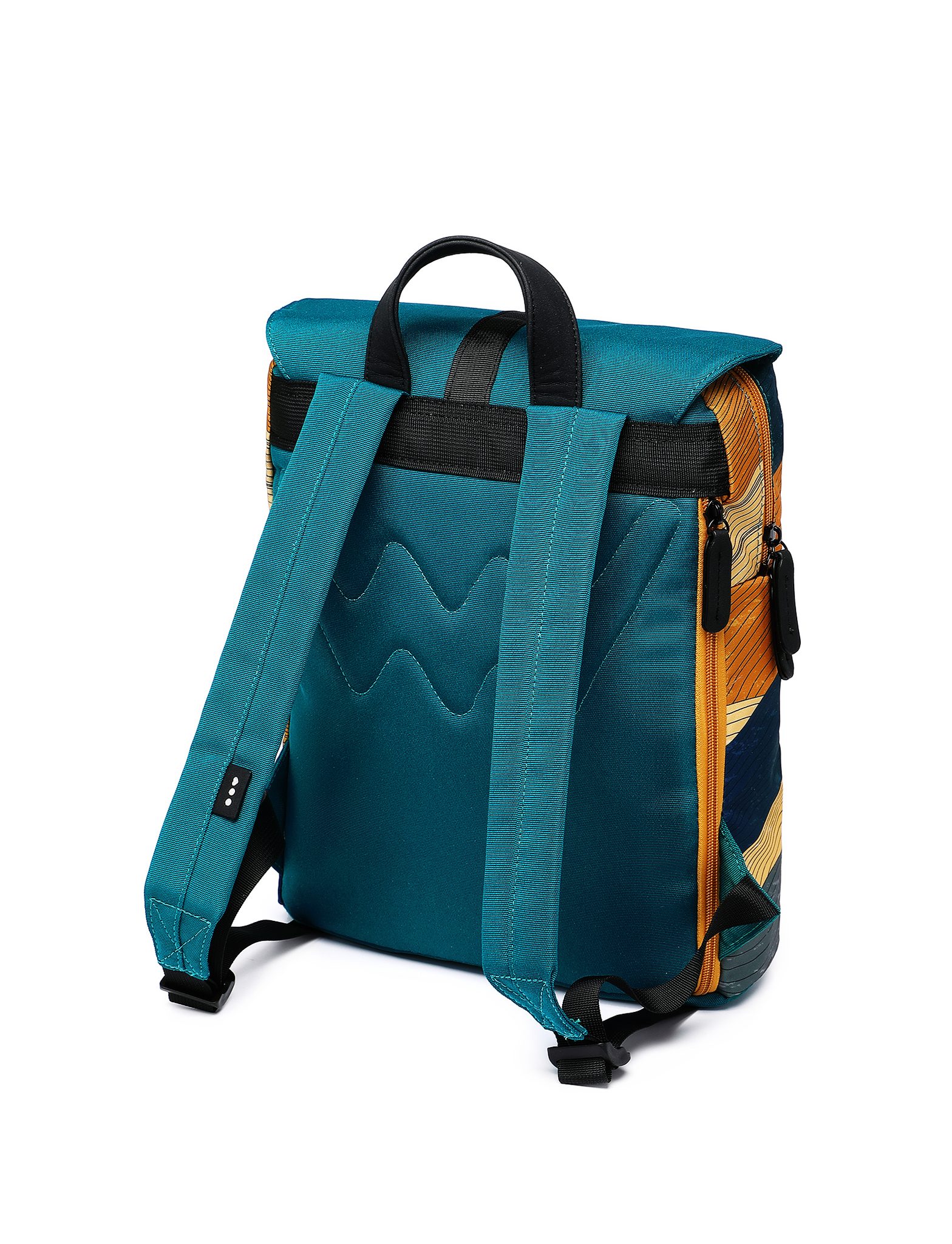 VUCH Corbin Waves Green city backpack
