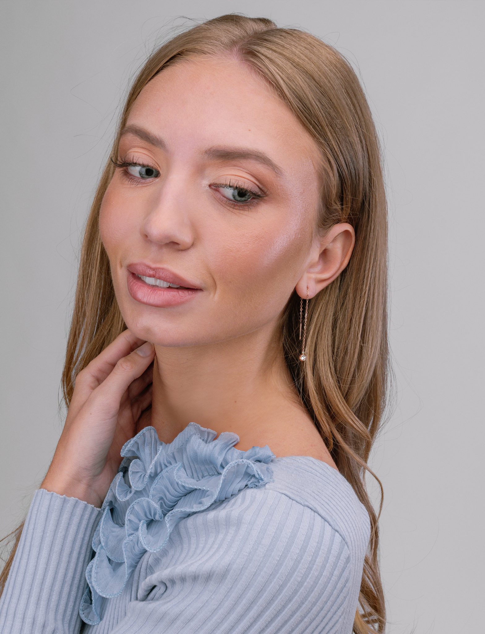 Saria Rose Gold Earrings