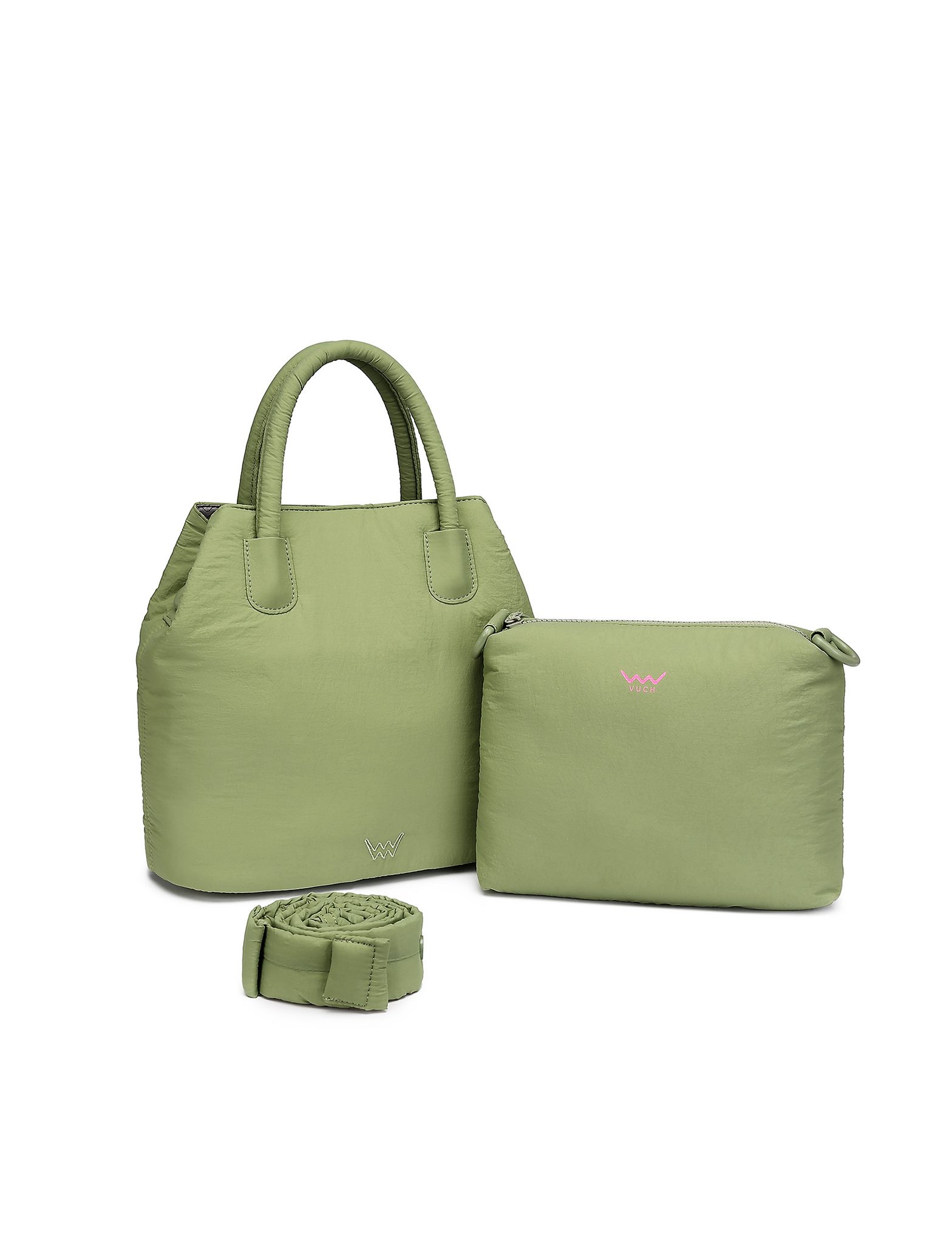 VUCH Gabi Fluffy Olive Handbag
