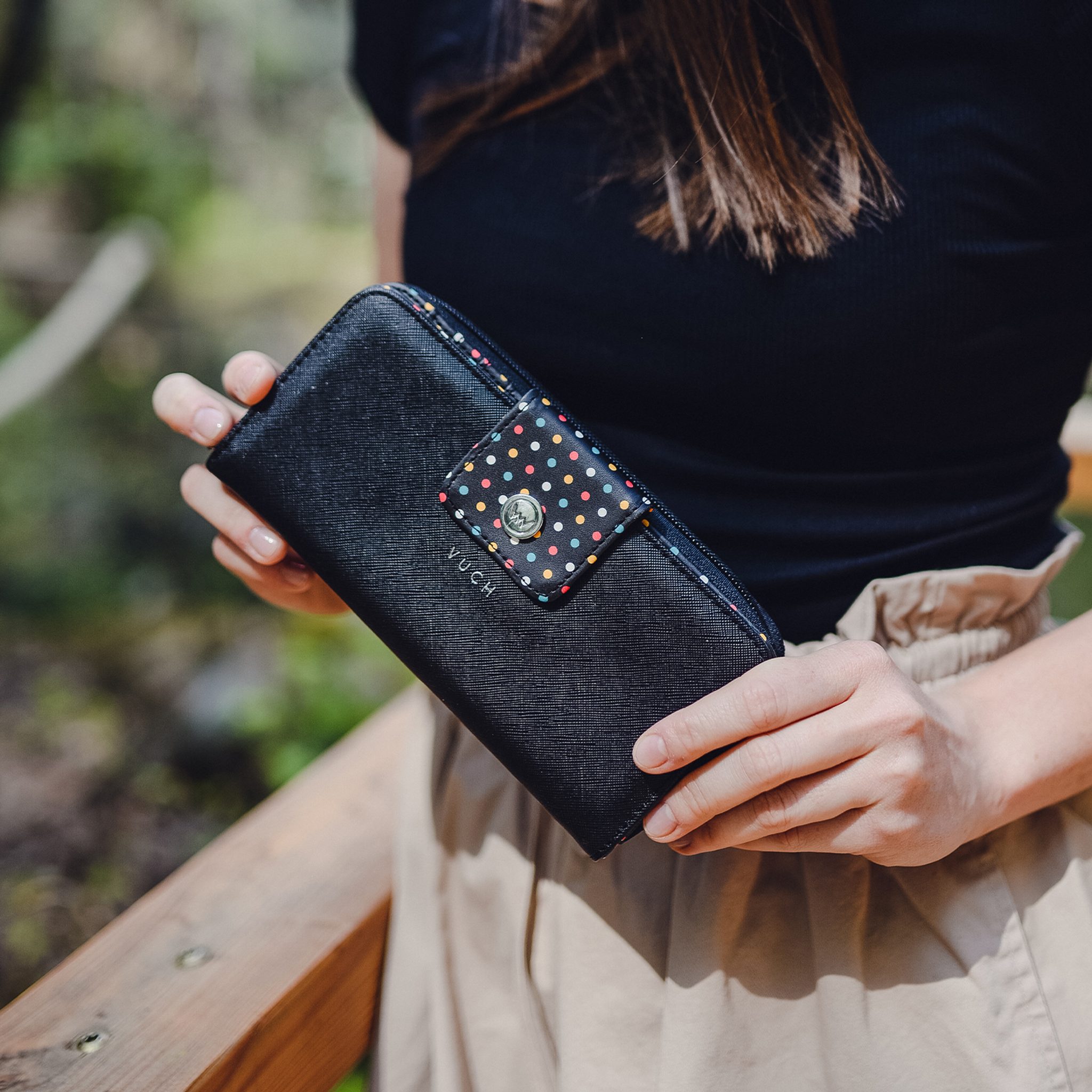 Portofel dama VUCH Black Dots Collection