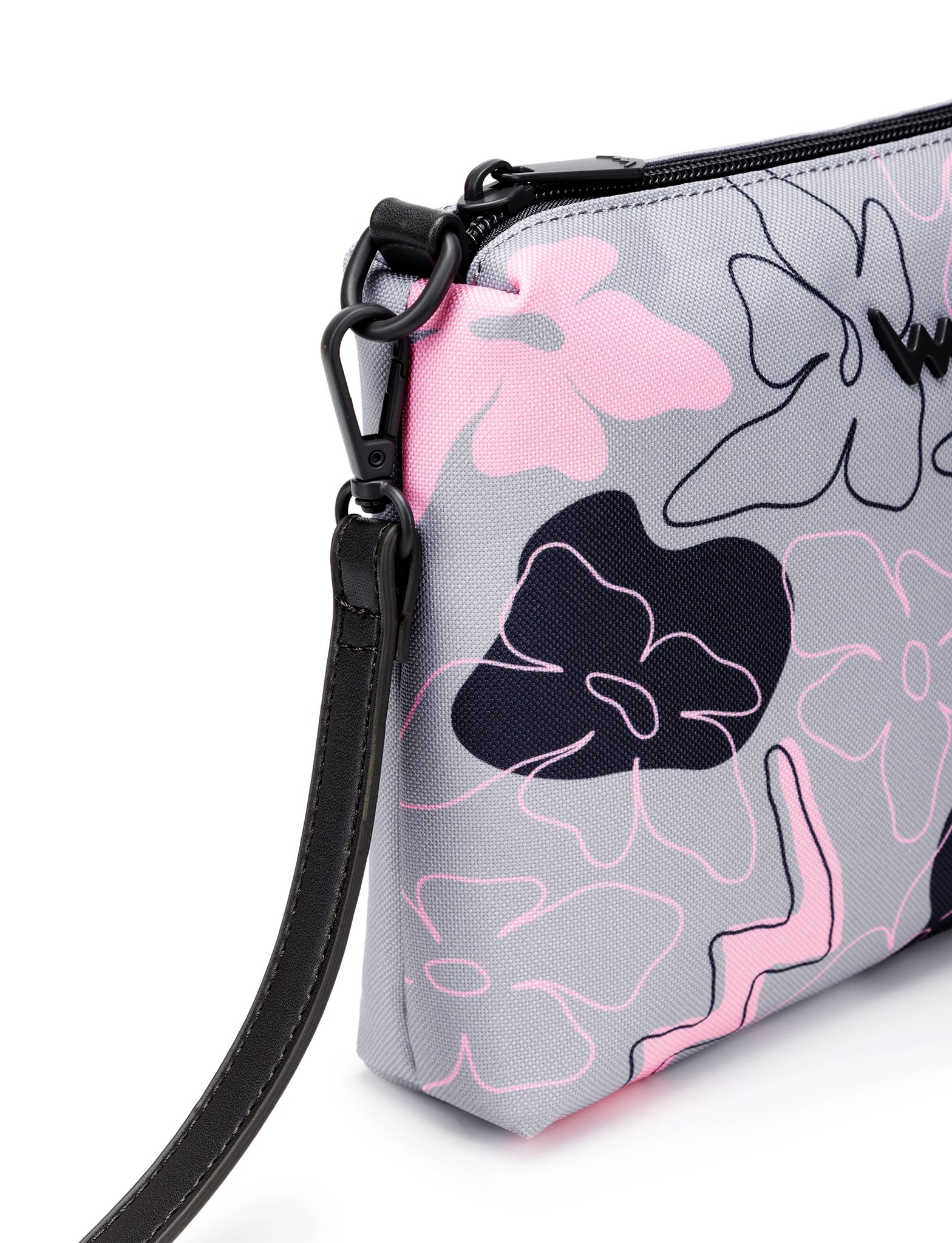 VUCH Nuria Flowers Line Grey Handbag