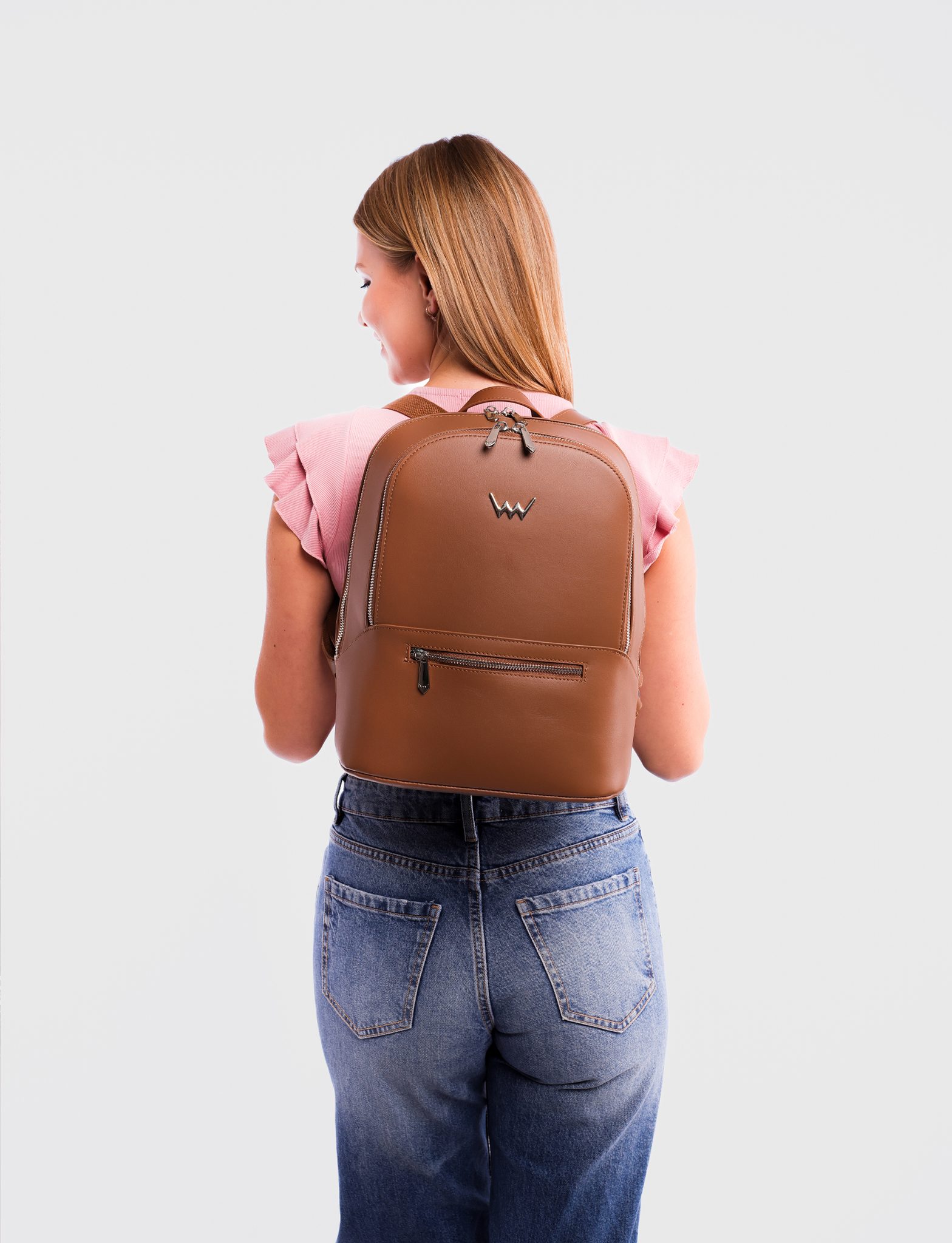 VUCH Meriel Brown city backpack