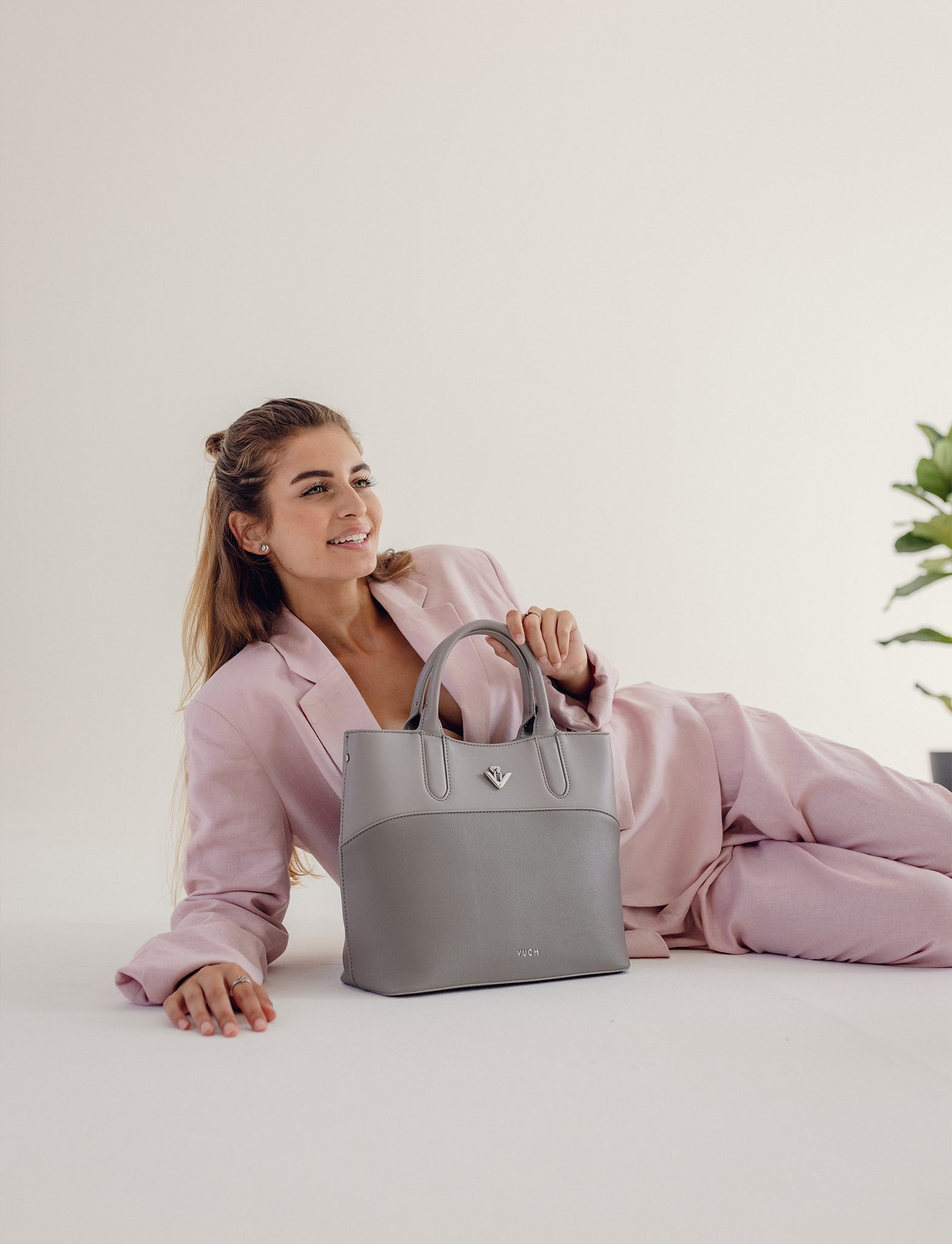 VUCH Christel Divide Grey Handbag