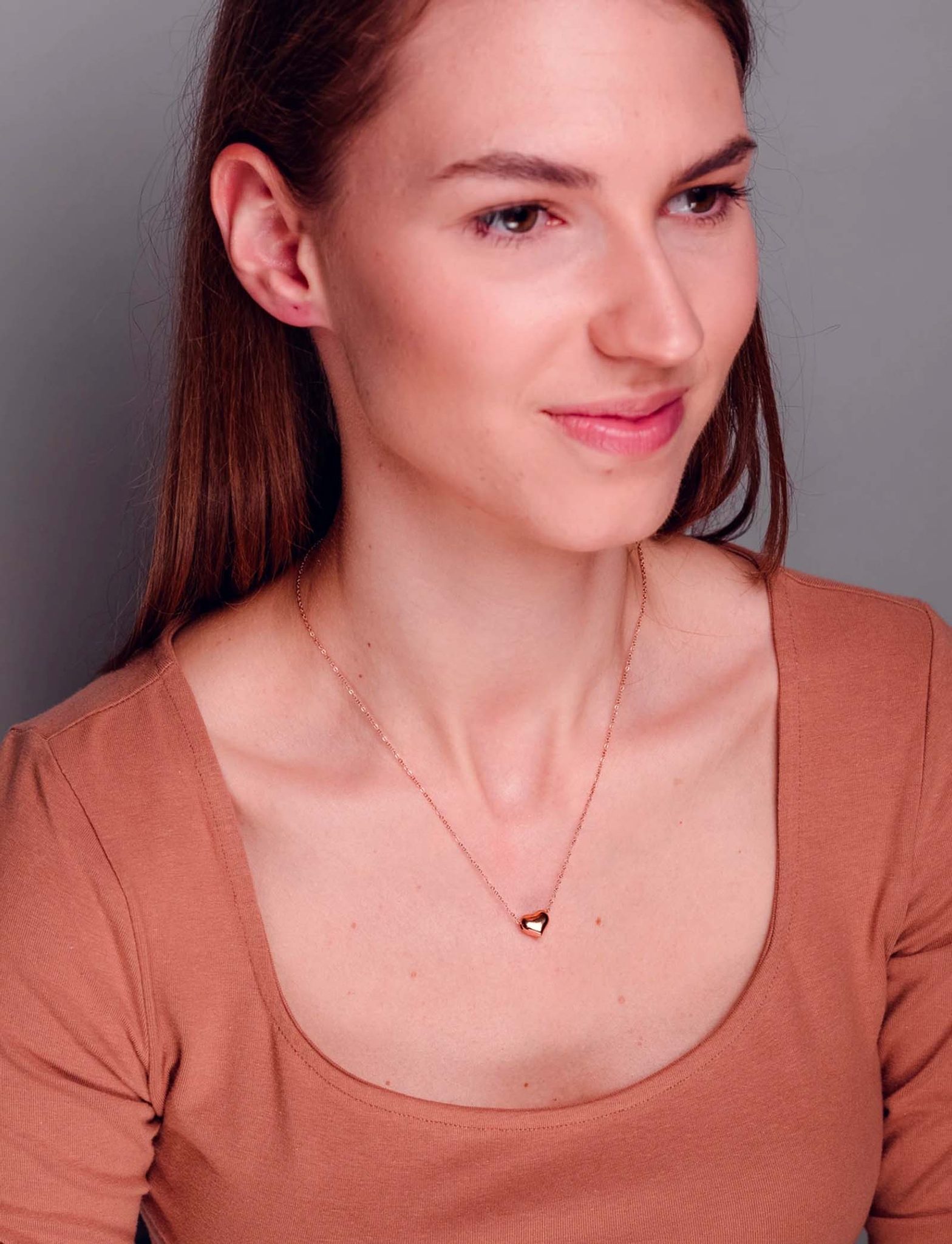 Colier Deep Love din aur roz