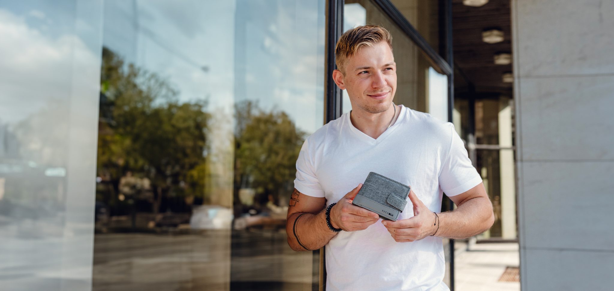 VUCH Allee Grey Wallet