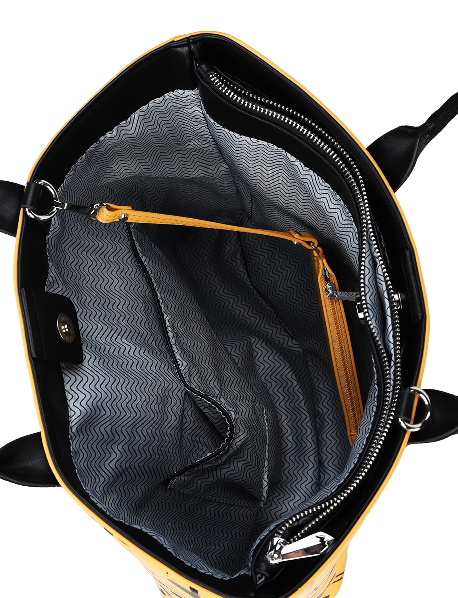 VUCH Wennie Grafitti Yellow Handbag