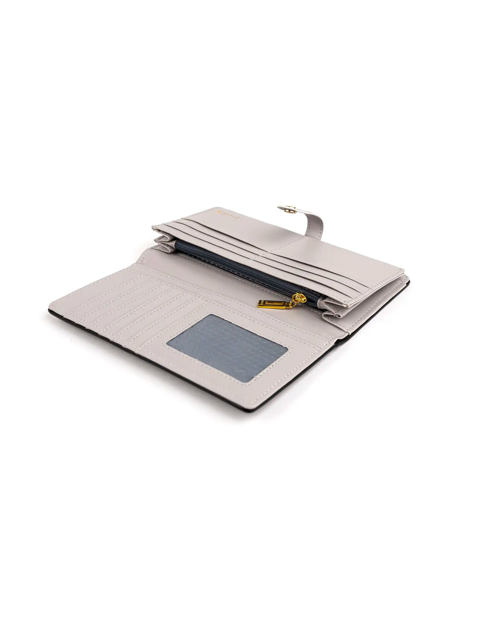 Portofel gri cu buline