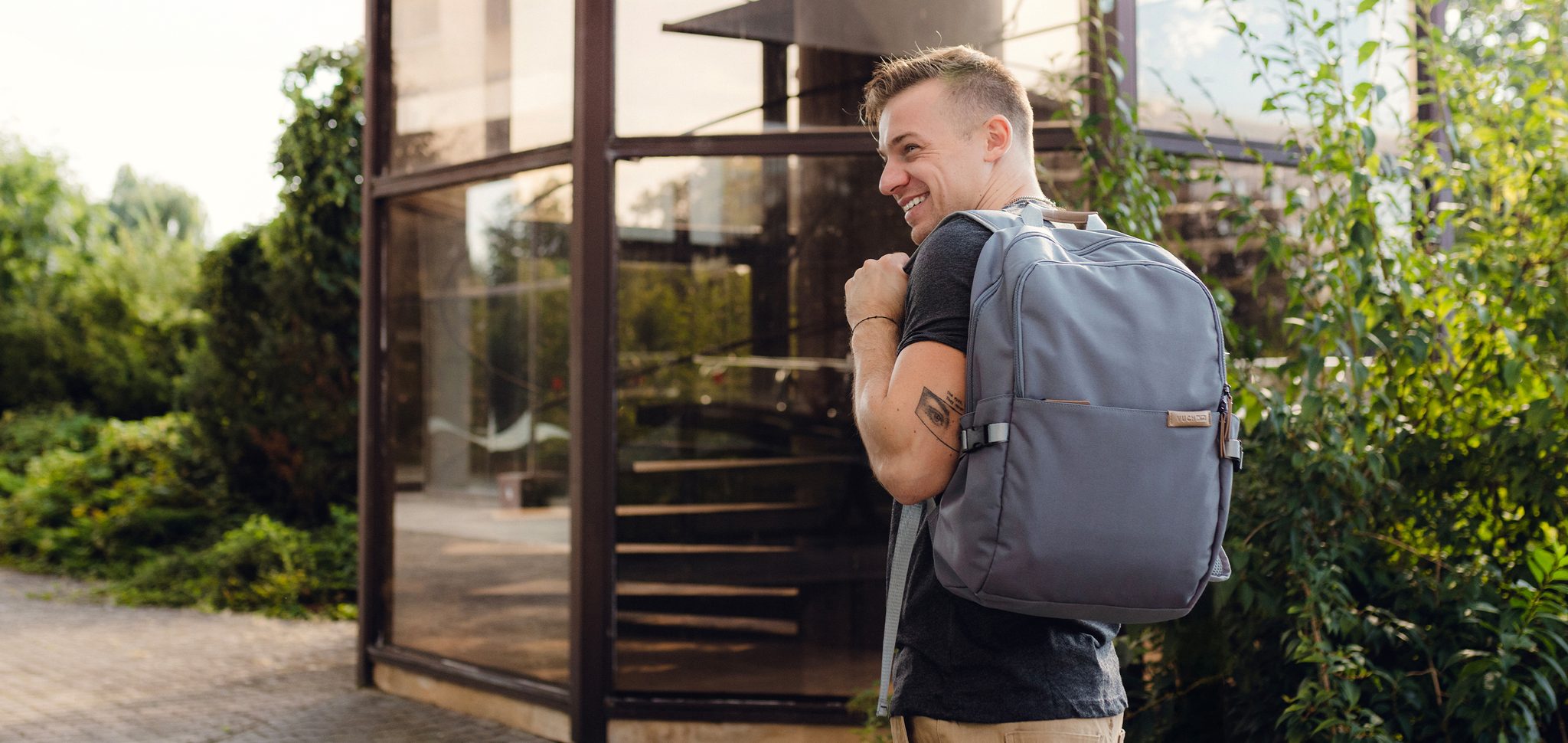 VUCH Orym Grey city backpack