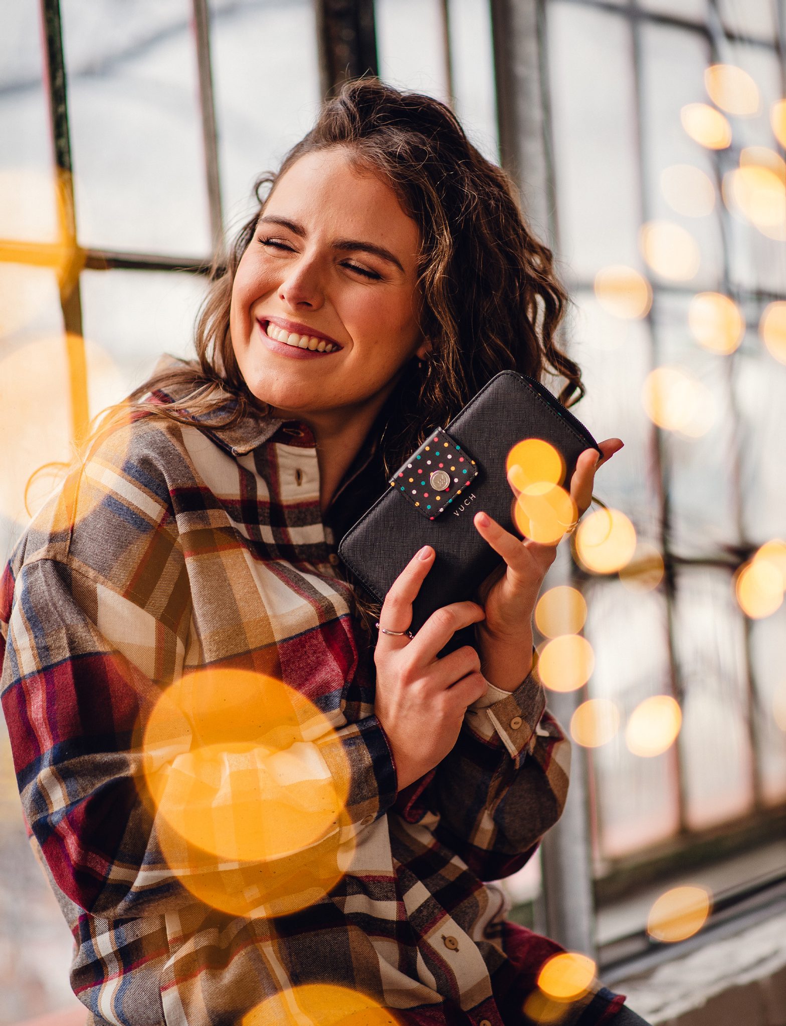 Portofel dama VUCH Black Dots Collection