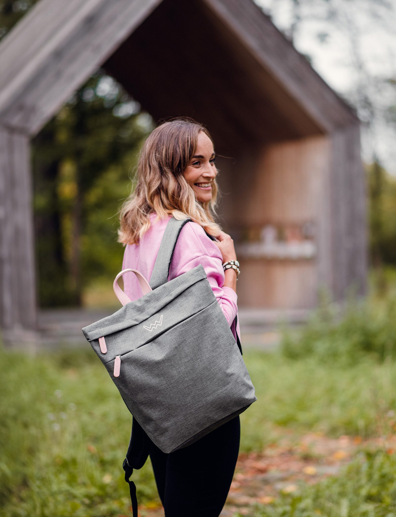 VUCH Glenn TC Light Grey city backpack