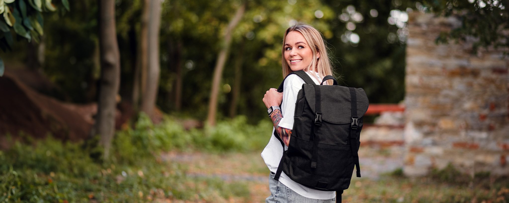 VUCH Corbin Big Black city backpack