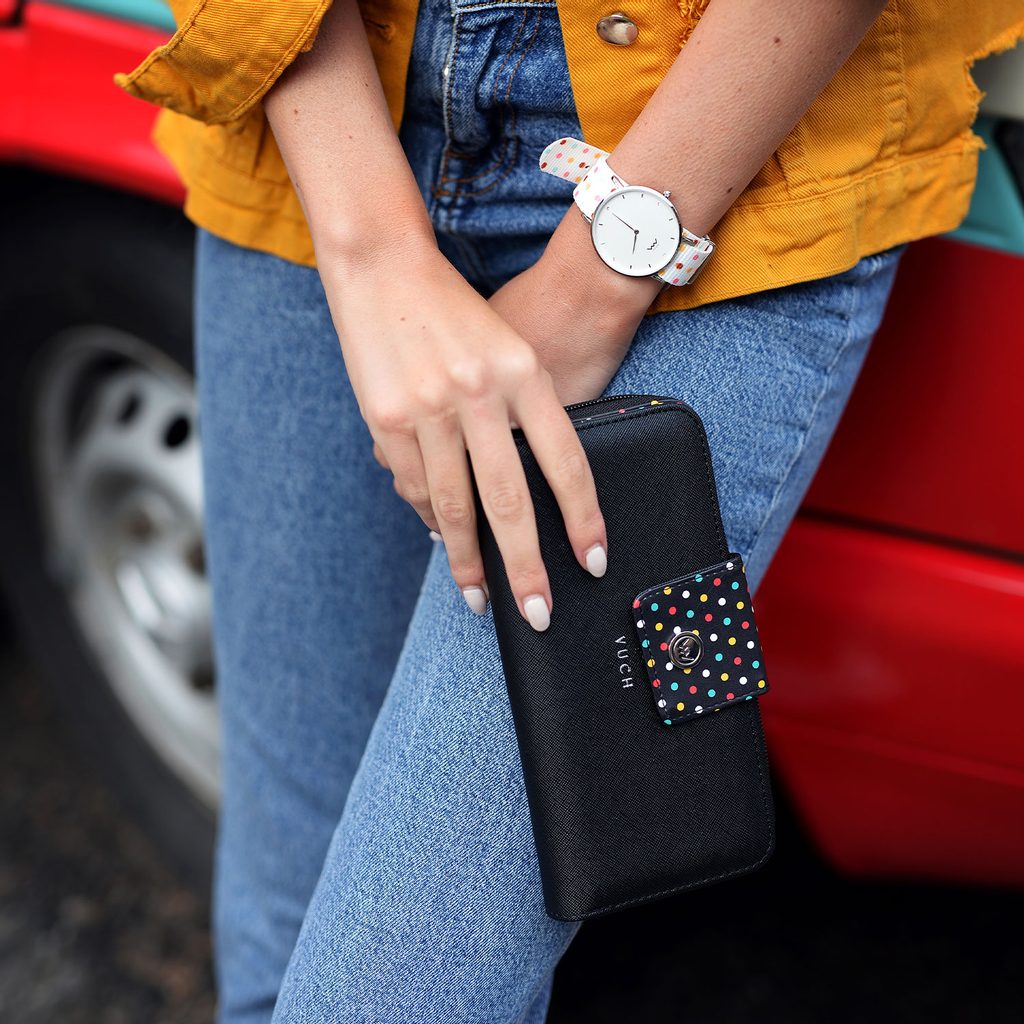 Portofel dama VUCH Black Dots Collection