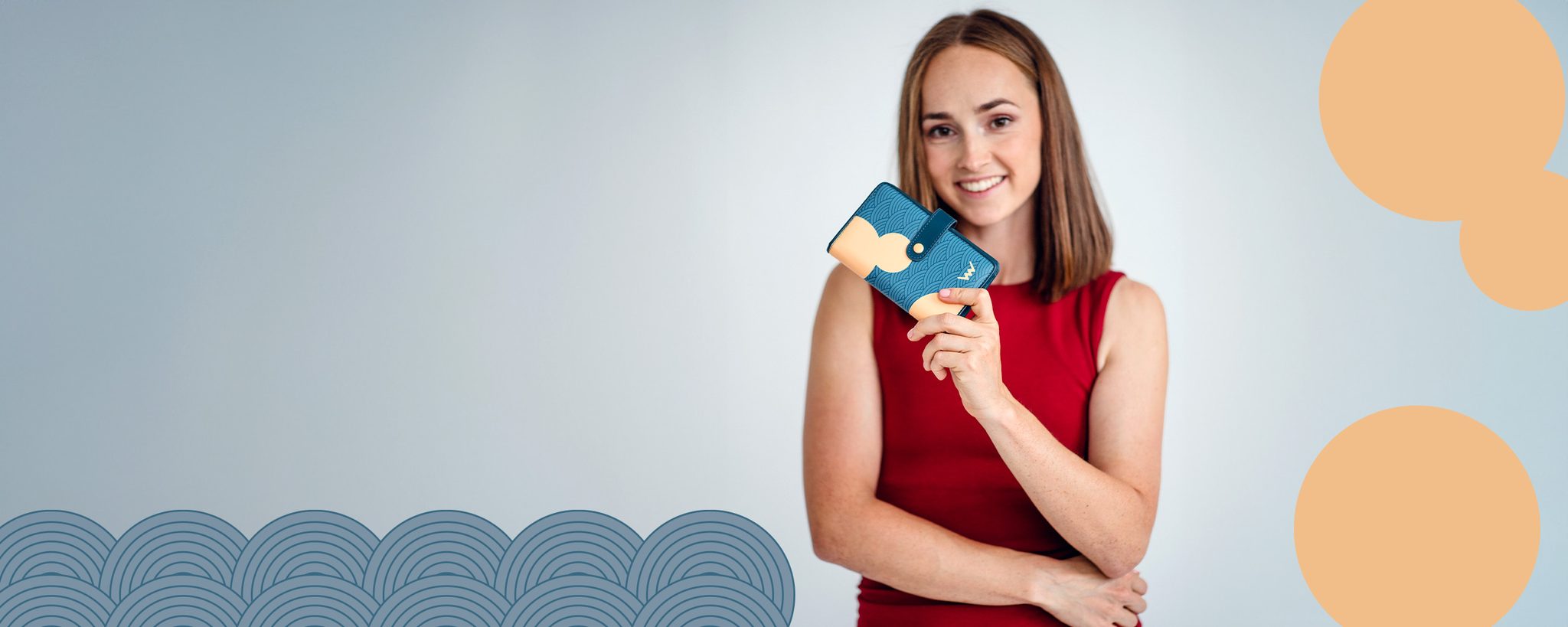 VUCH Lance Nami Blue Wallet