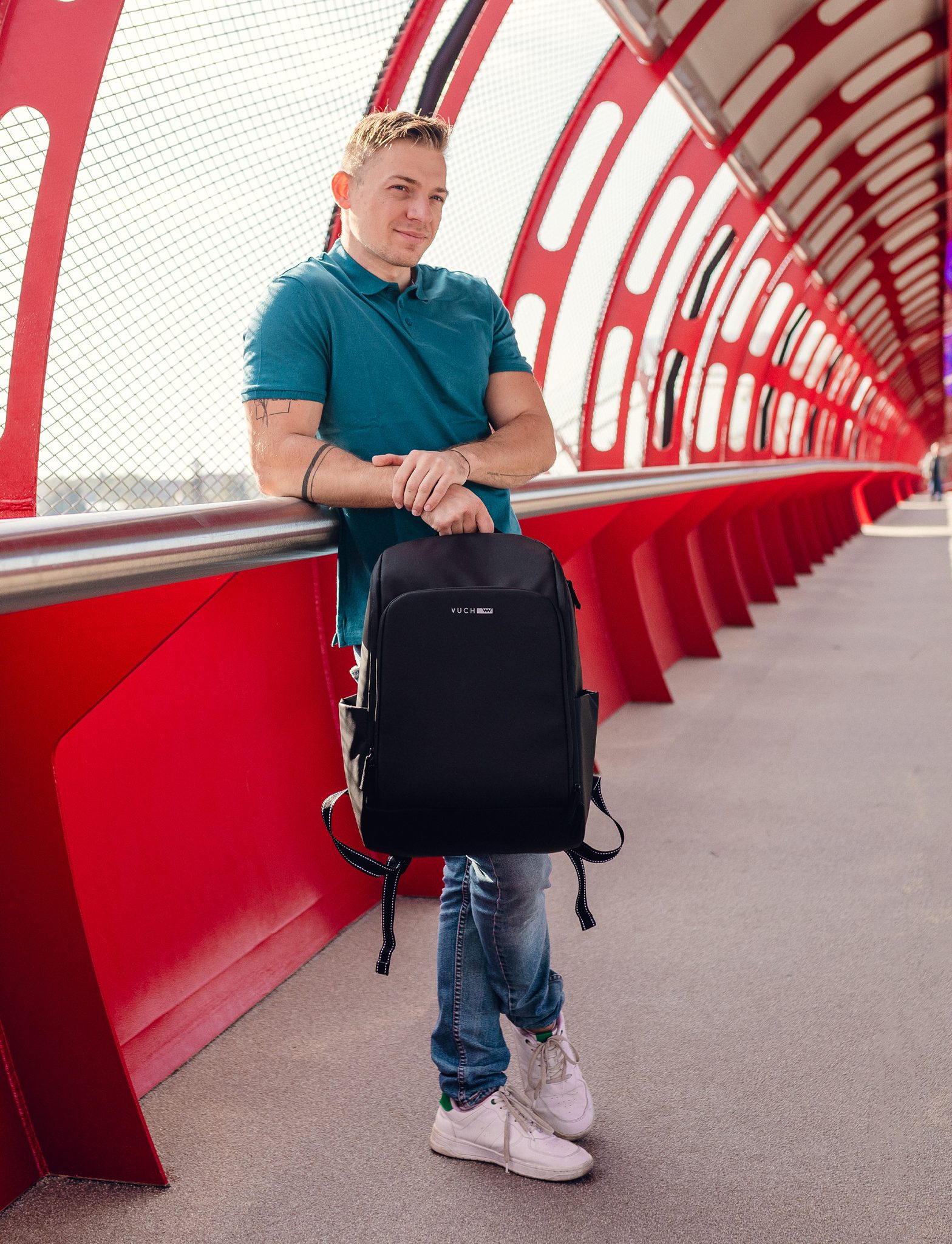 VUCH Dain Black city backpack