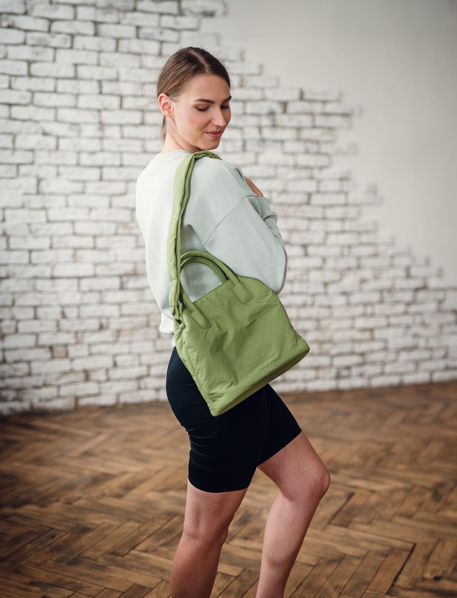 VUCH Gabi Fluffy Olive Handbag