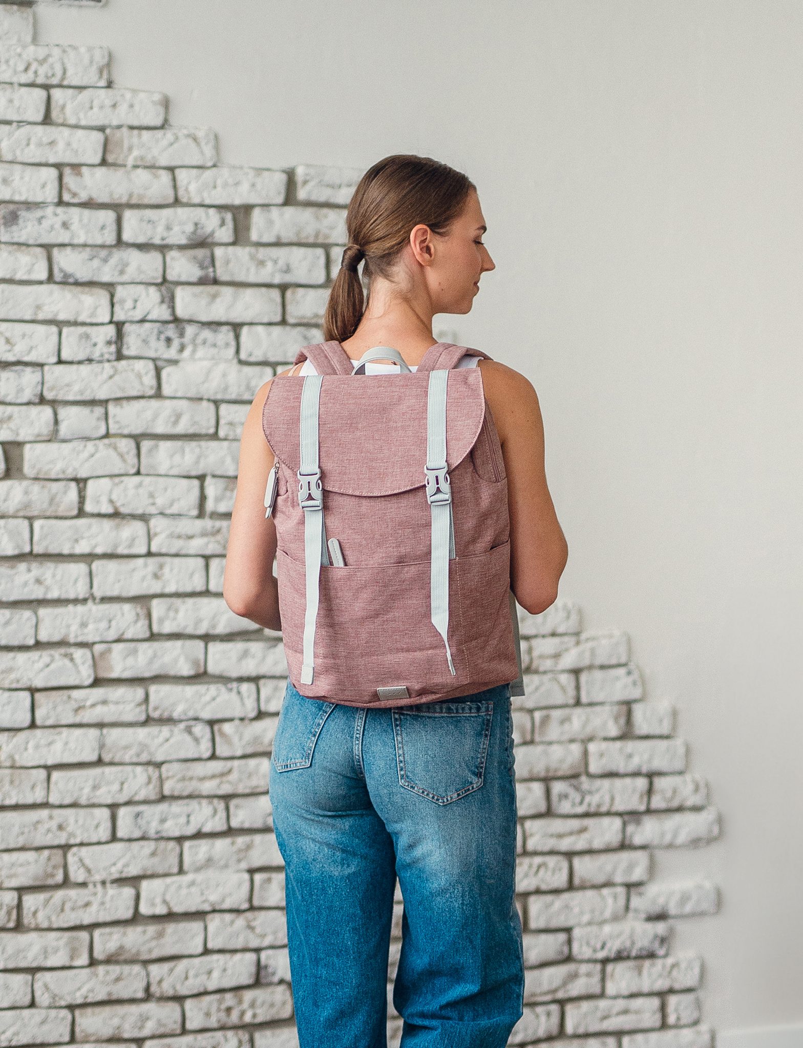 VUCH Corbin Big Light Red city backpack