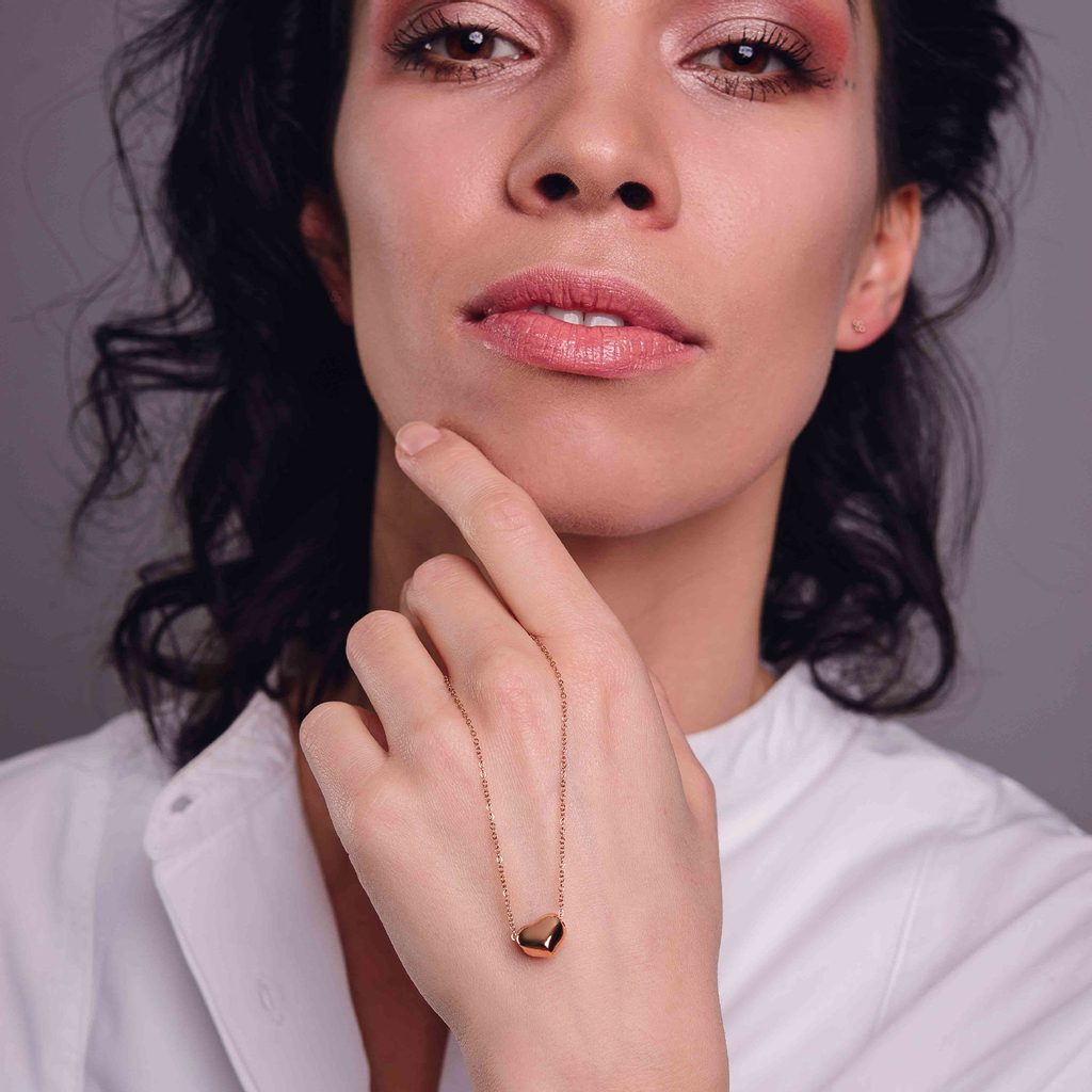 Colier Deep Love din aur roz