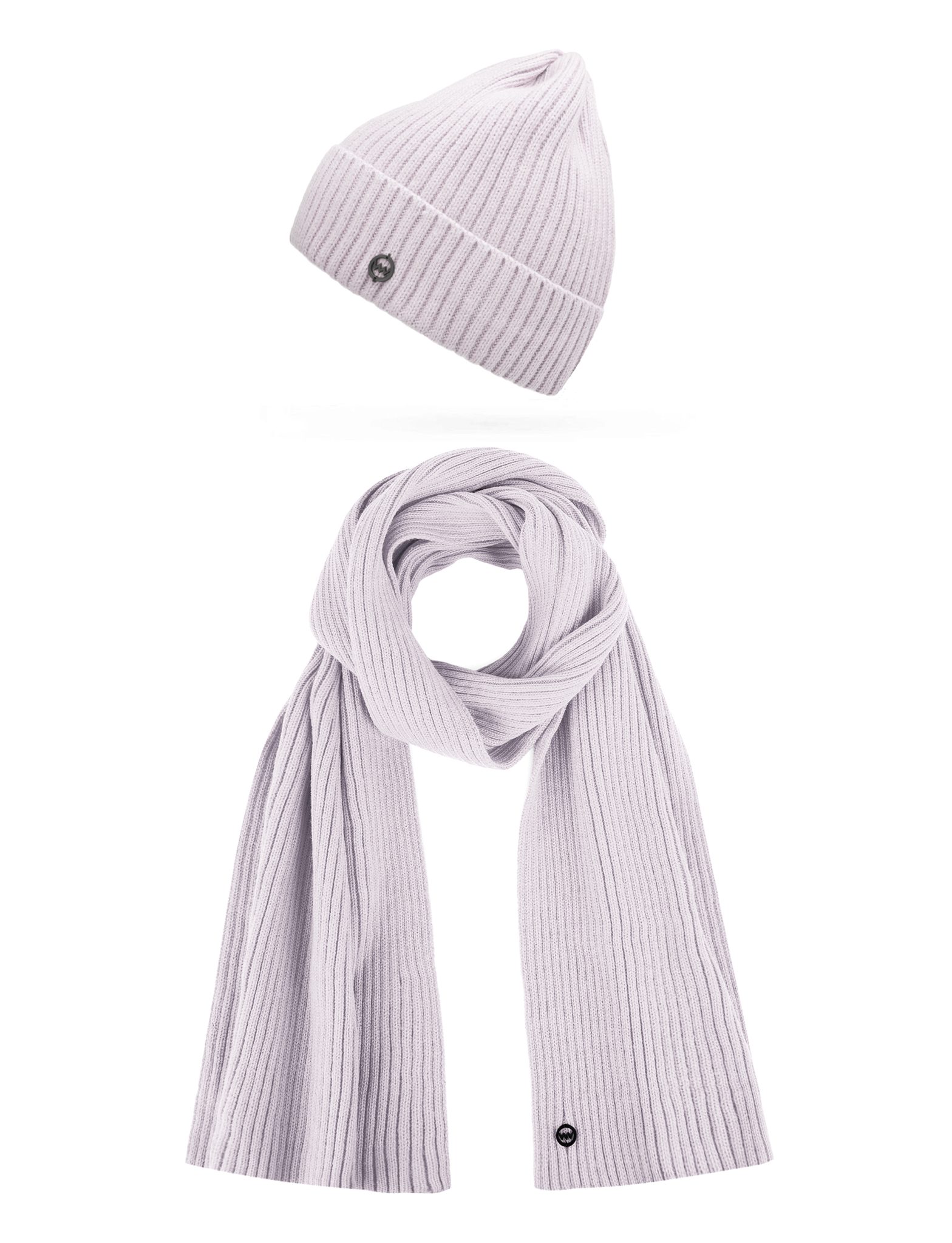 Súprava čiapky a šálu Rowdy svetlosivá