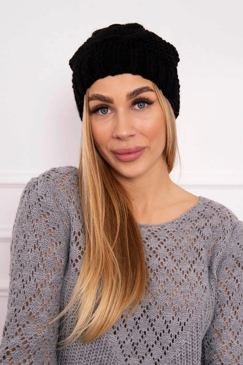 marka niezdefiniowana Čapica s fleece Justyna K253 čierna