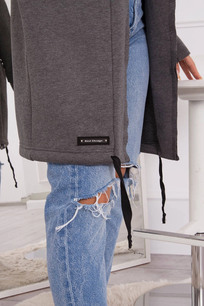 Insulated raincoat with graphite hood