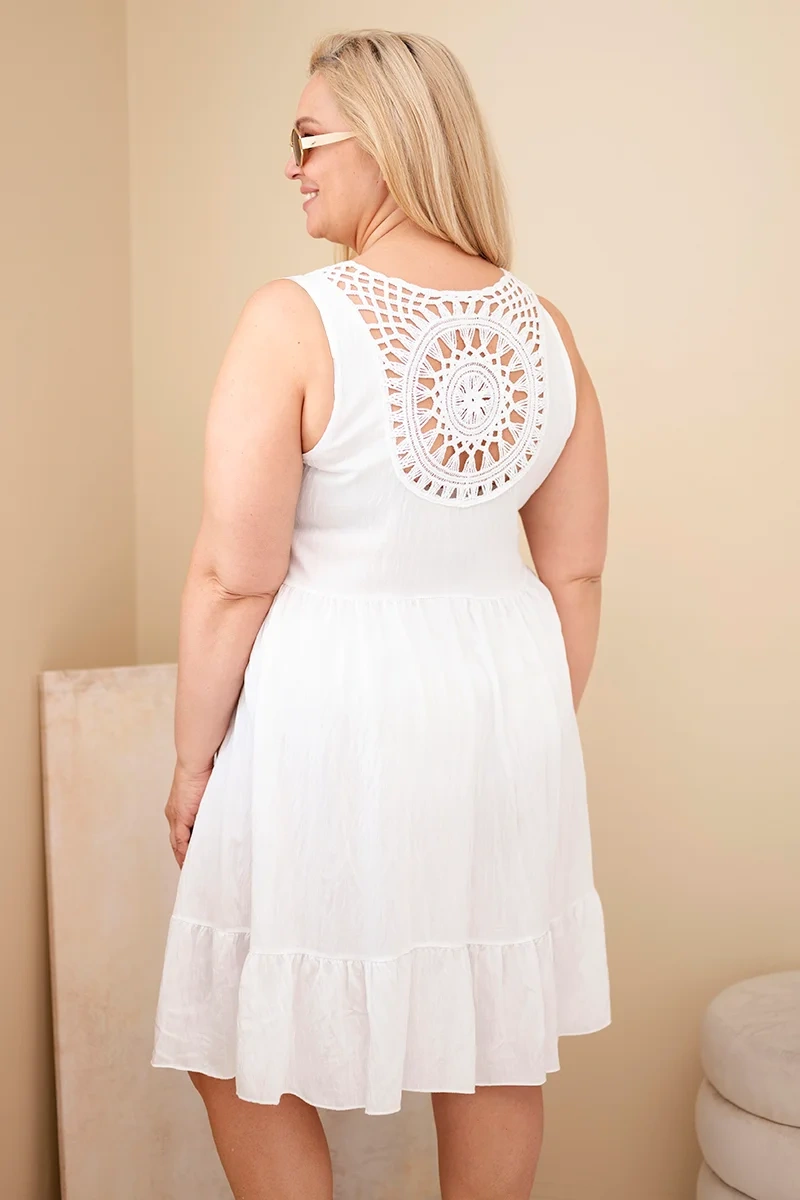 Kesi Włoski dámske šaty plus size bez rukávov