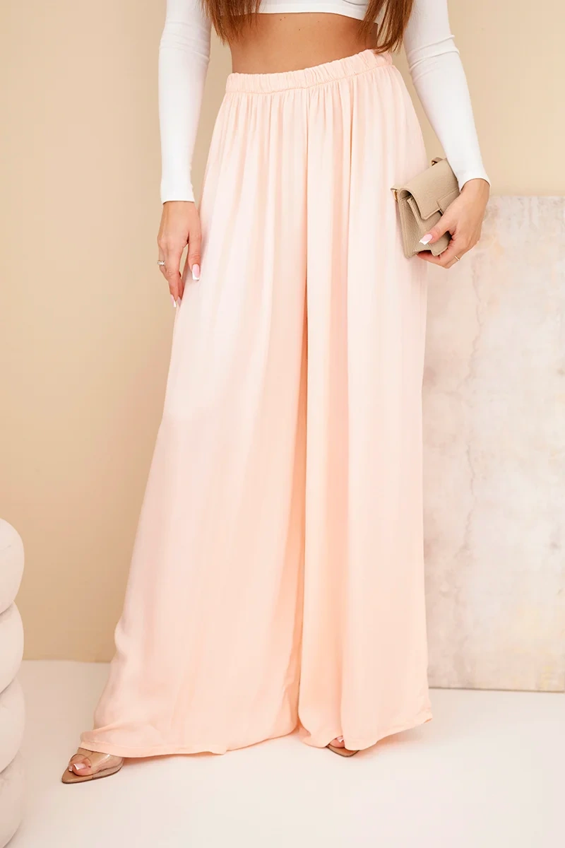 Dámské široké kalhoty Kesi z viskózy