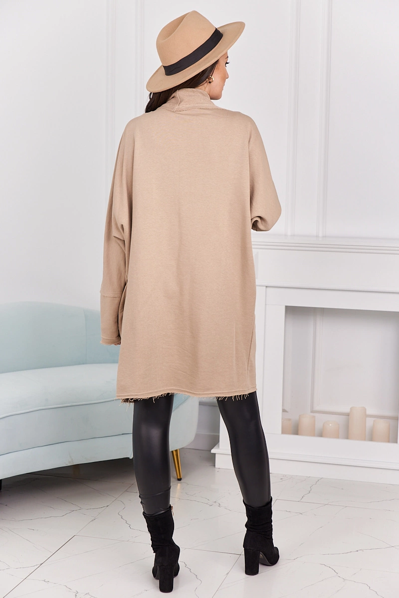 Cape with pockets light beige