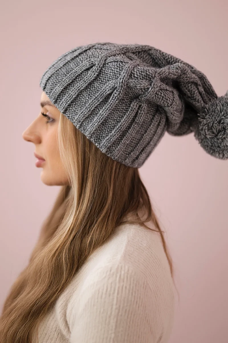 Kesi Cap with fleece Milano K203 dark gray