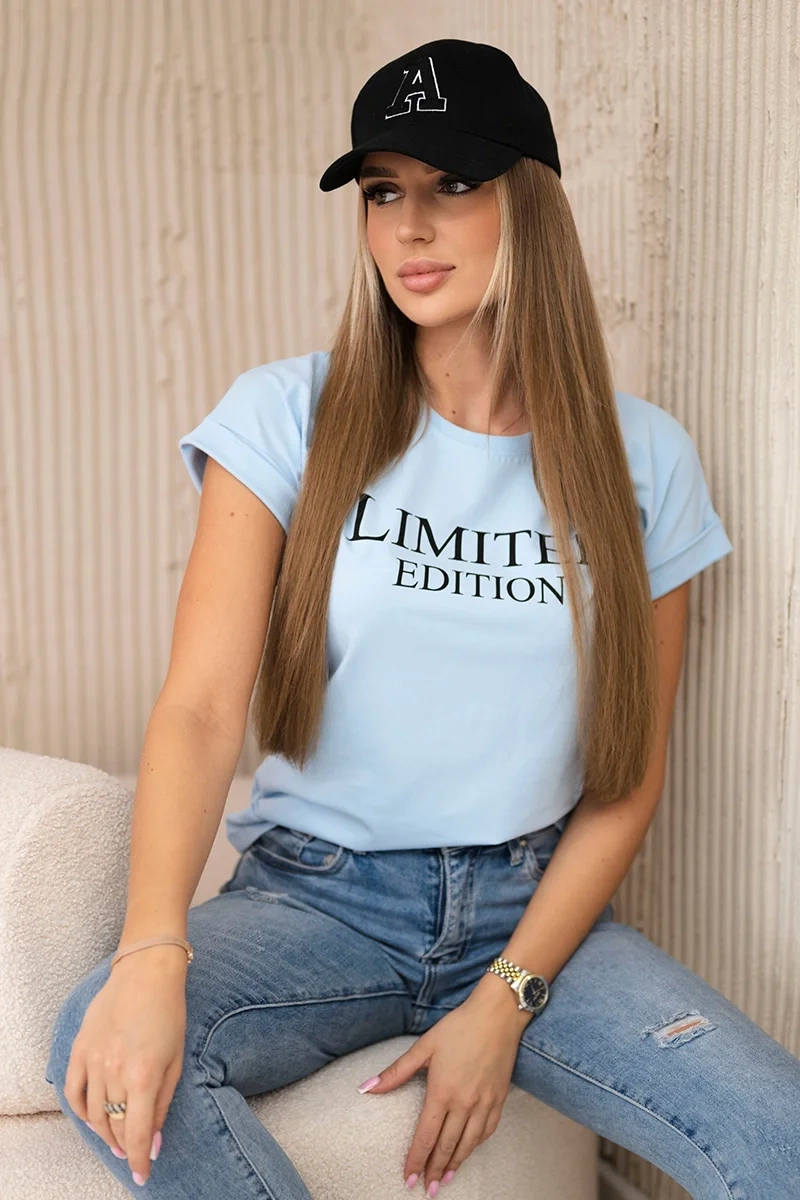 Blouse Limited edition cyan+black