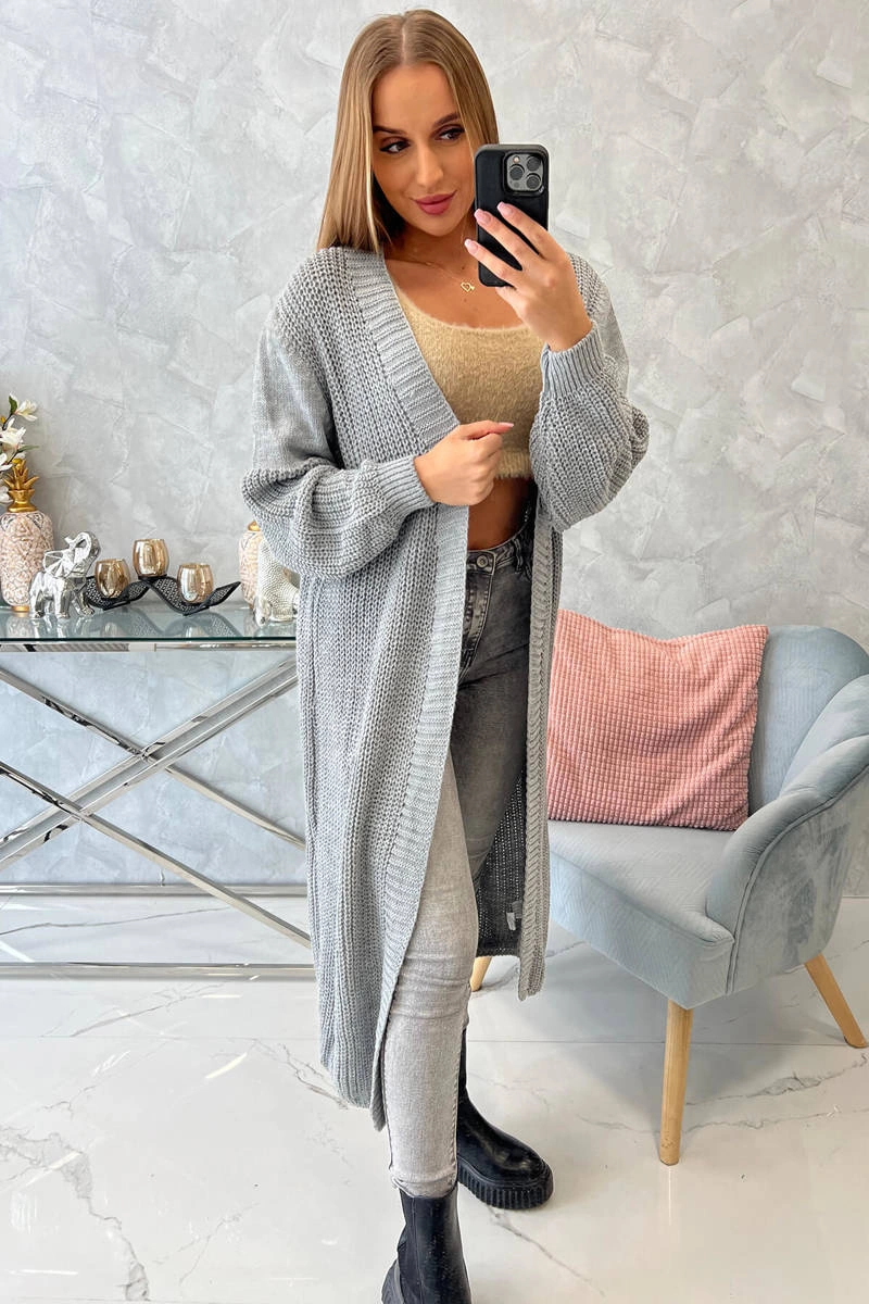 Long sweater dark gray