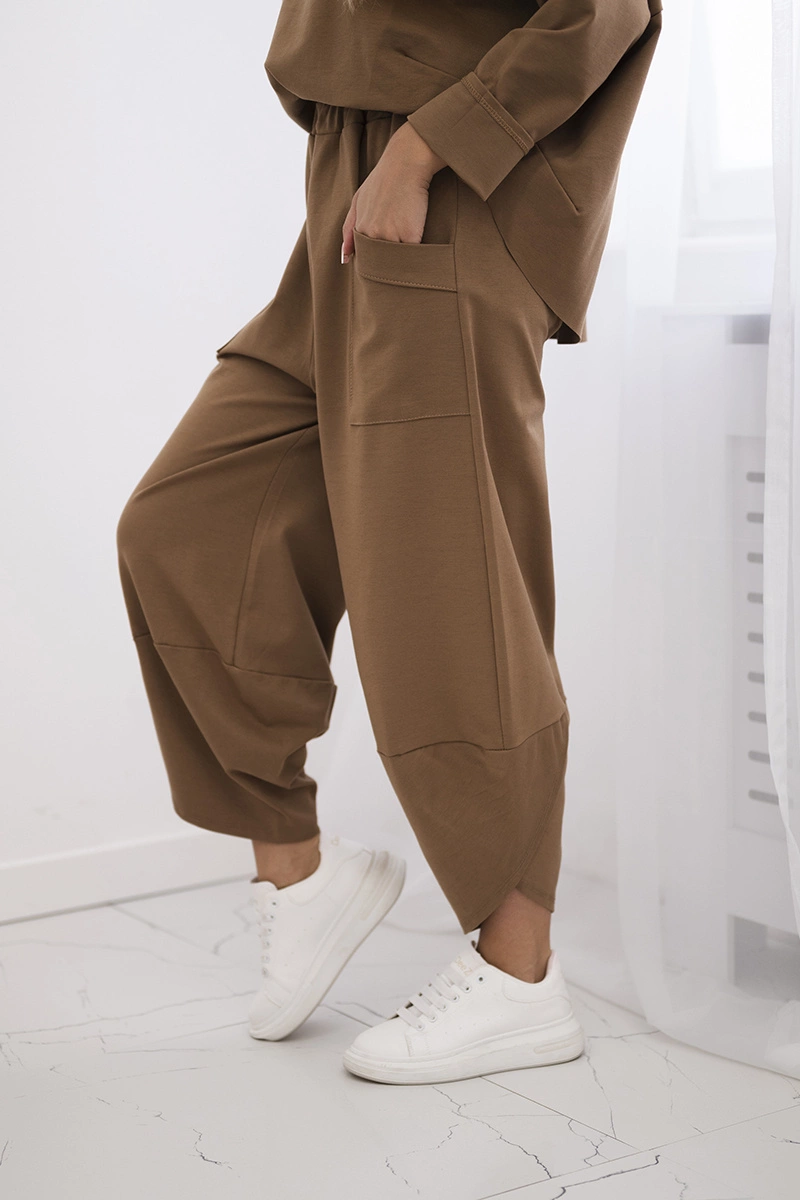 Set Punto Milano winter sweatshirt + camel pants