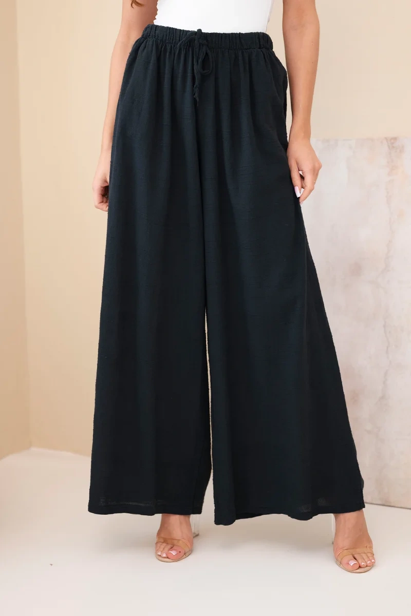 Дамски памучен панталон Kesi с ластик на талията