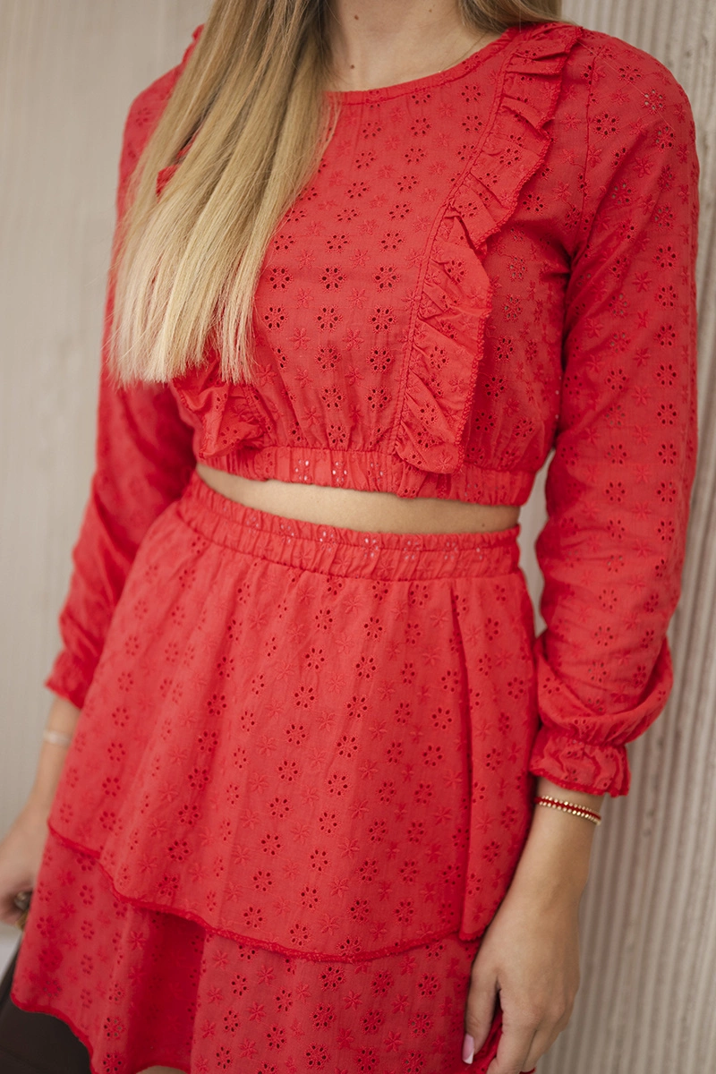 Boho dress red