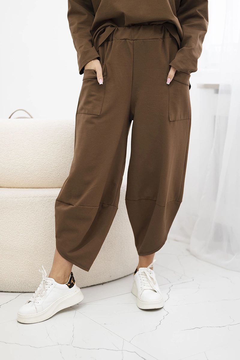 Kesi Włoski Set Punto Milano Winter sweatshirt + pants chocolate