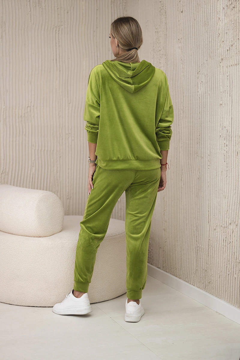 Velour set kangaroo sweatshirt + kiwi trousers
