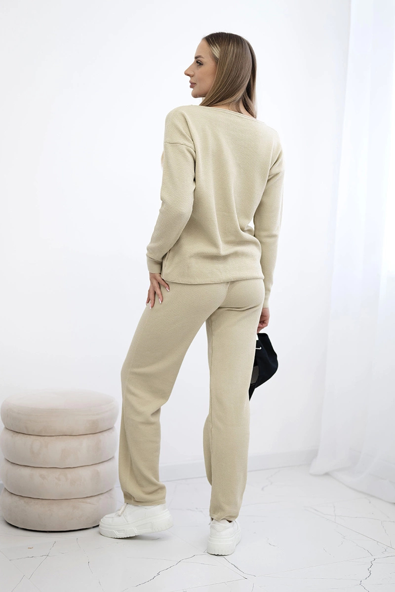 Set of sweaters Sweatshirt + Pants dark beige