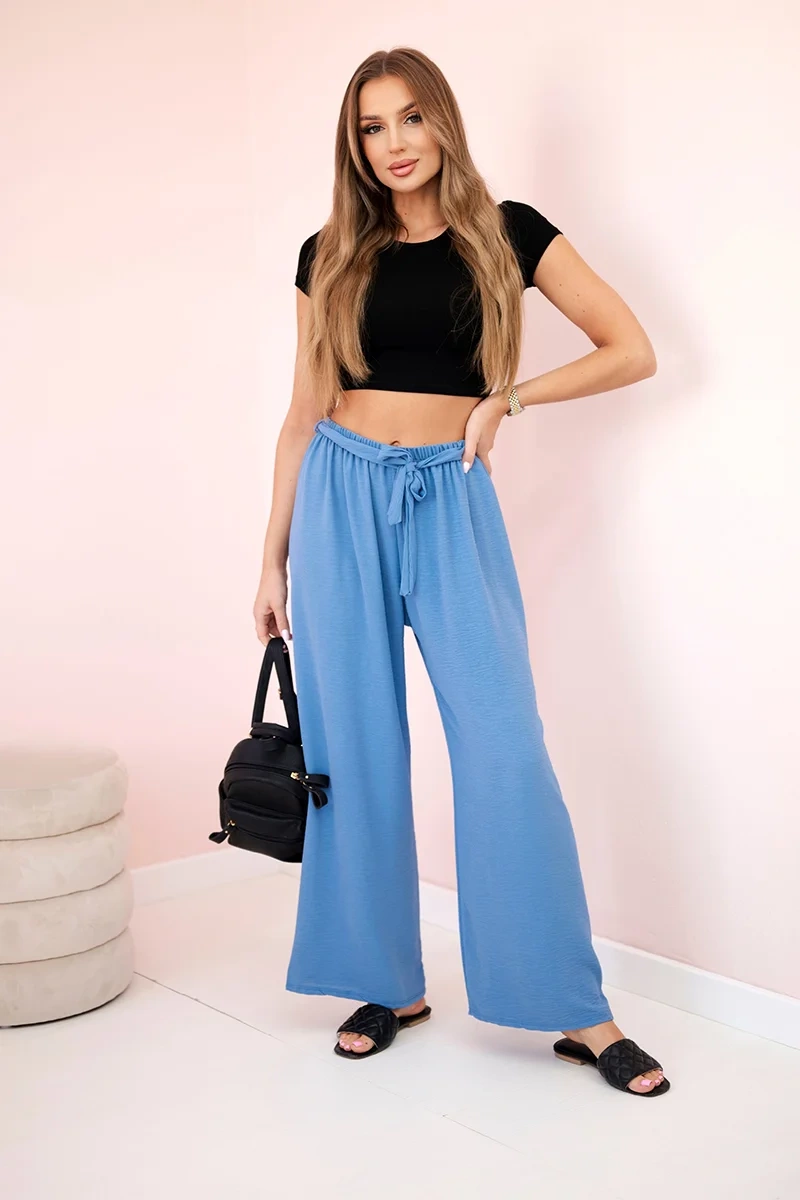 Kesi Włoski Nohavice so širokým pásom denim