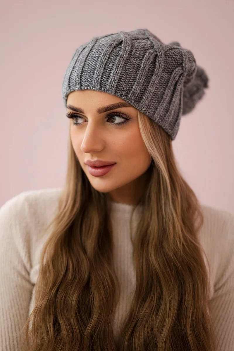 Kesi Čapica с fleece Milano K203 tmavo-sivá