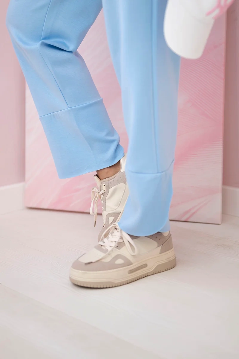 Kesi Włoski Set sweatshirt + pants buttery fabric blue