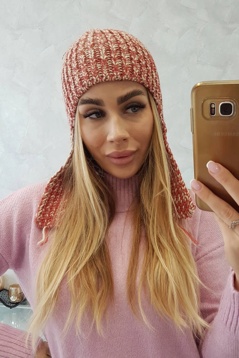 marka niezdefiniowana Women&#039;s long eared cap Jana K314 foxy+ecru