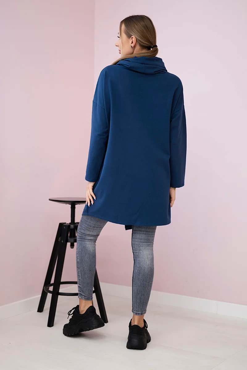 Tunic with clutch front Oversize jeans
