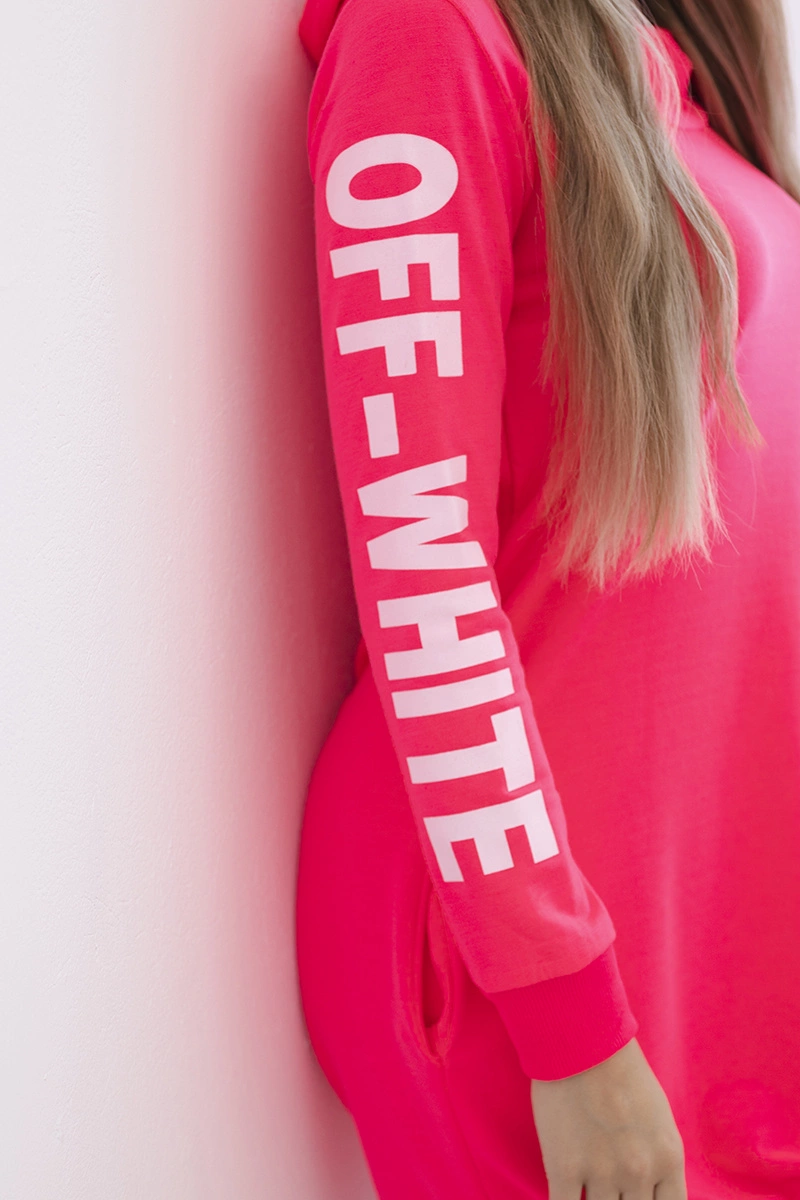 Dress Off White pink neon