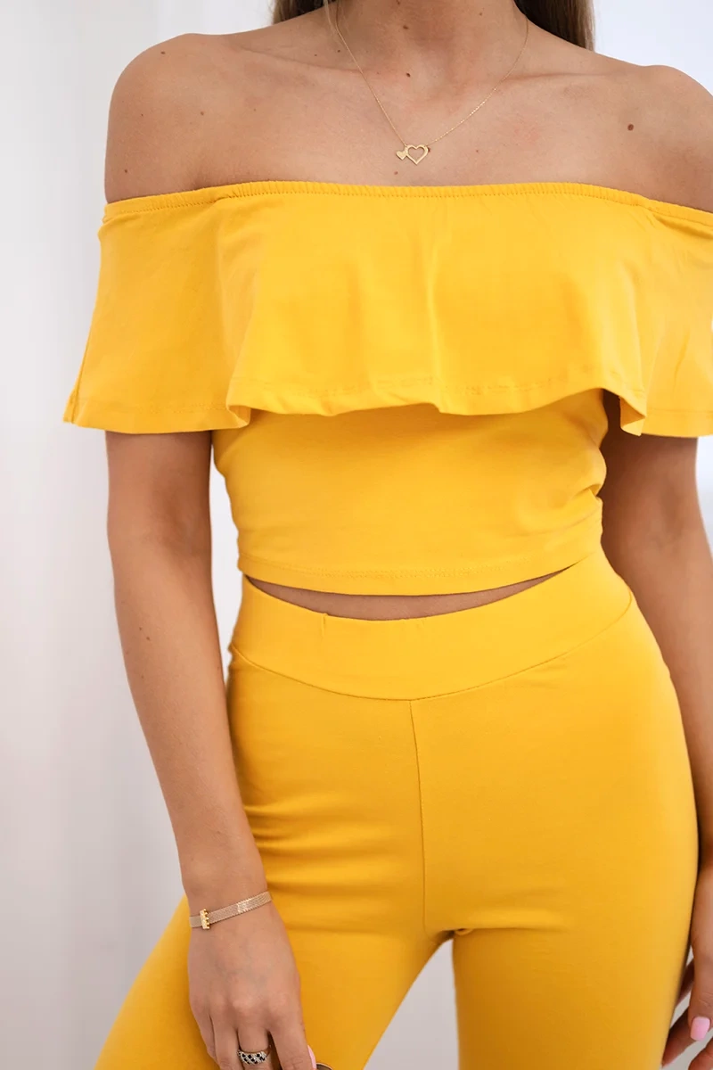 Ruffle mustard set