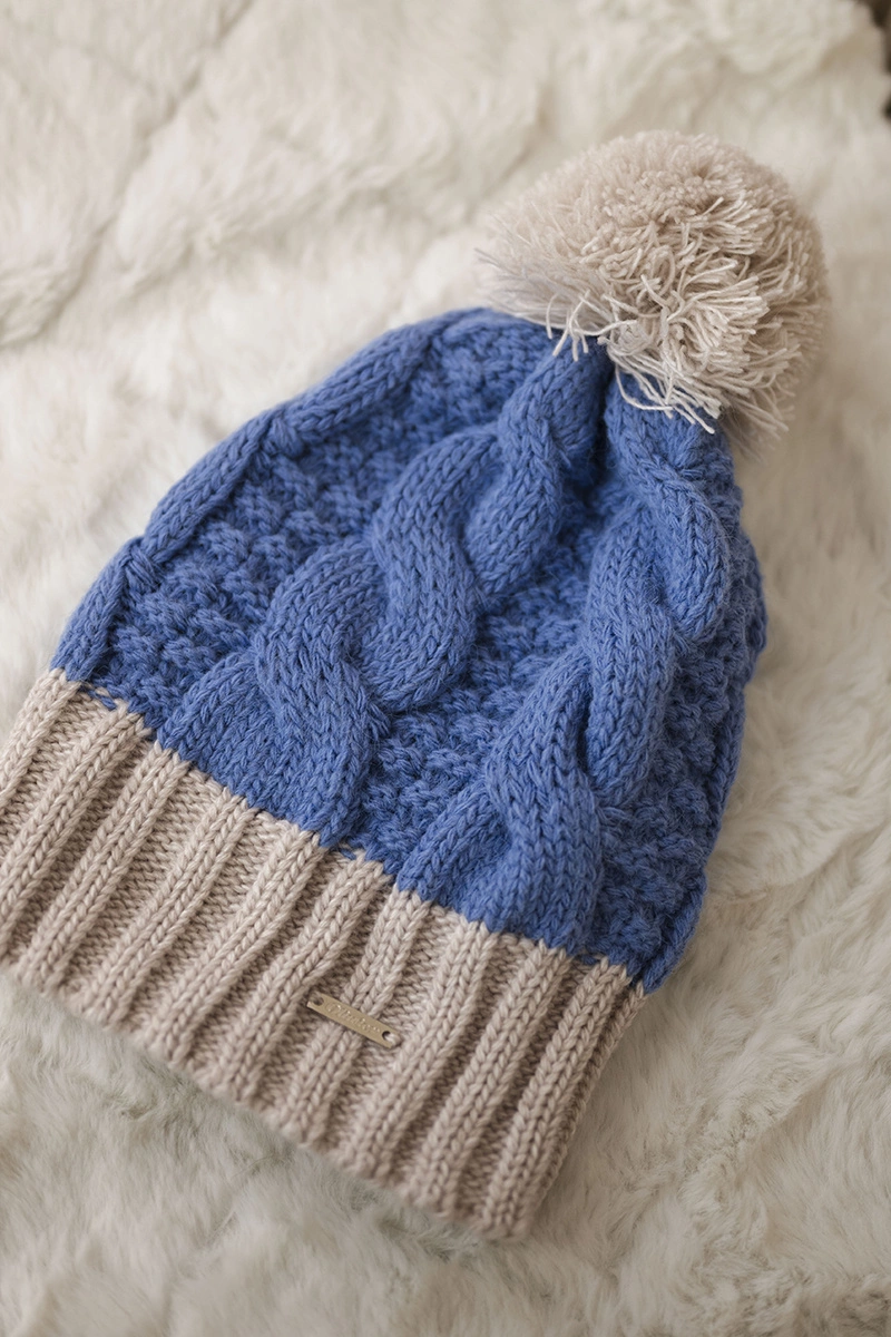 Kesi Cap with fleece Paris K212 blue+beige