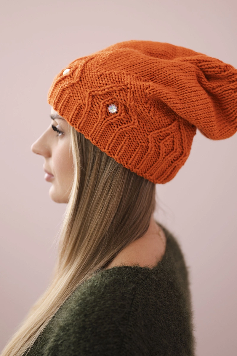 marka niezdefiniowana Women&#039;s cap Ramona K383 orange