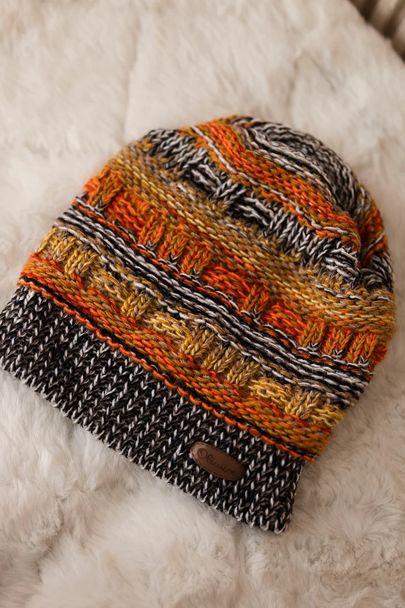 Kesi Cap with fleece Patrycja K254 orange+black