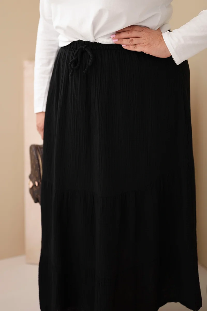 Kesi dámska plus-size mušelínová sukňa
