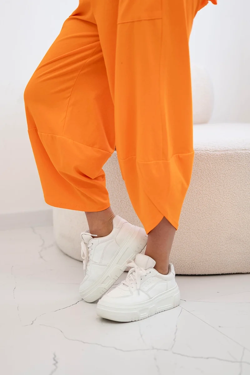 Women's set blouse + trousers - orange